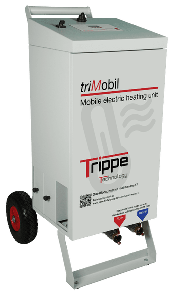 Mobile electric heating unit